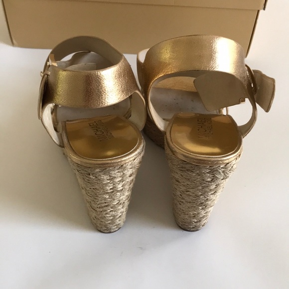 Michael Kors Gold Wedges - Picture 4 of 7